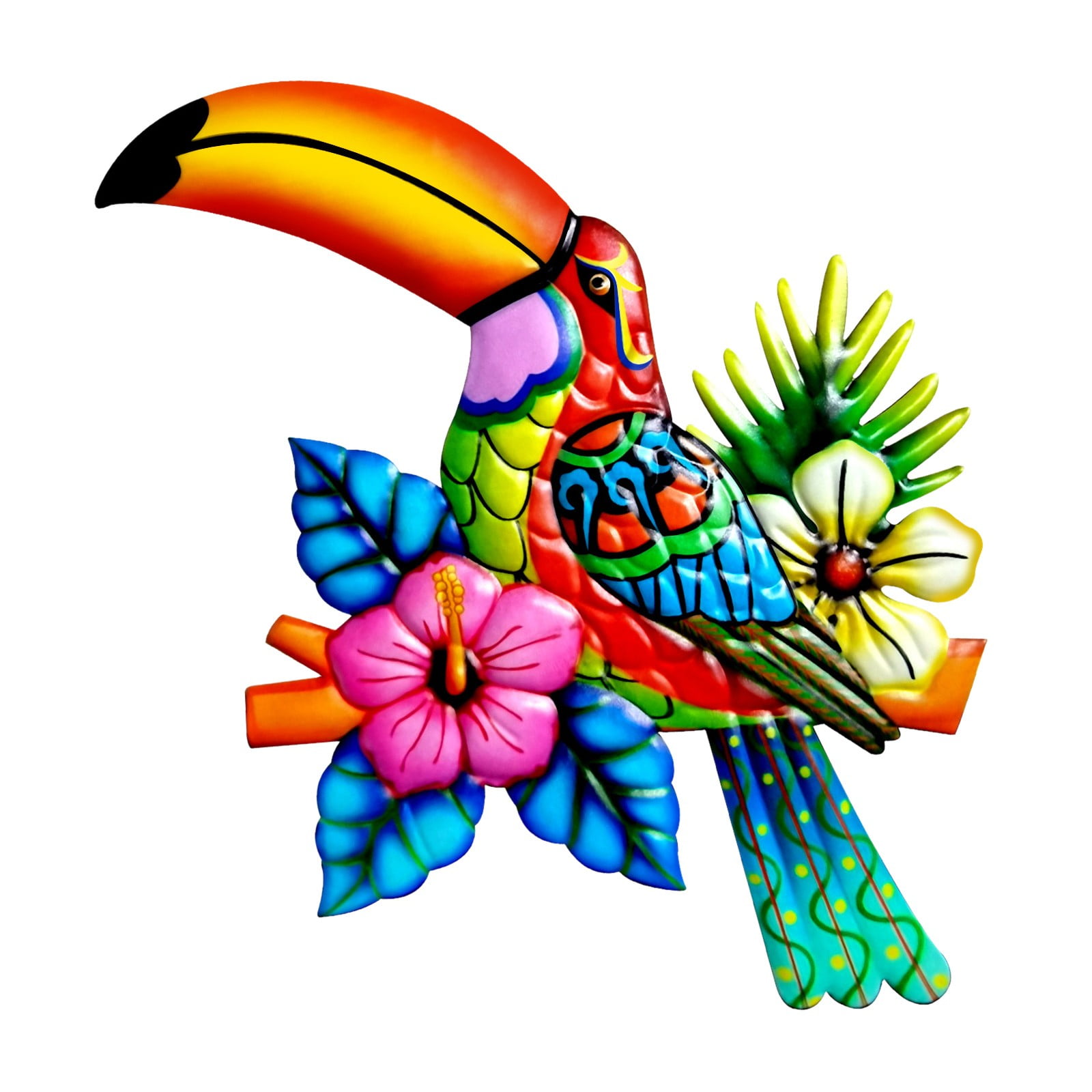 1PCS Bird Wall Decor Beautiful Parrot Outdoor Wall Art Decor for Wall ...