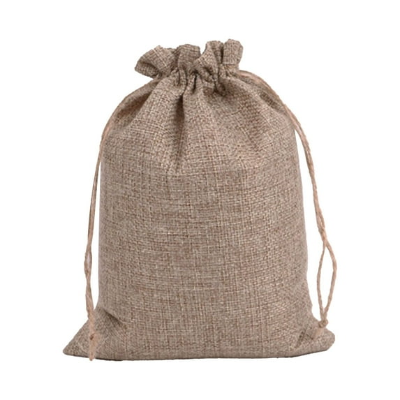 1PCS Burlap Gift Bags Wedding Hessian Jute Bags Linen Jewelry Pouches with Drawstring for Birthday, Party, Wedding Favors, Present, Art and DIY Craft (6.69" x 9")