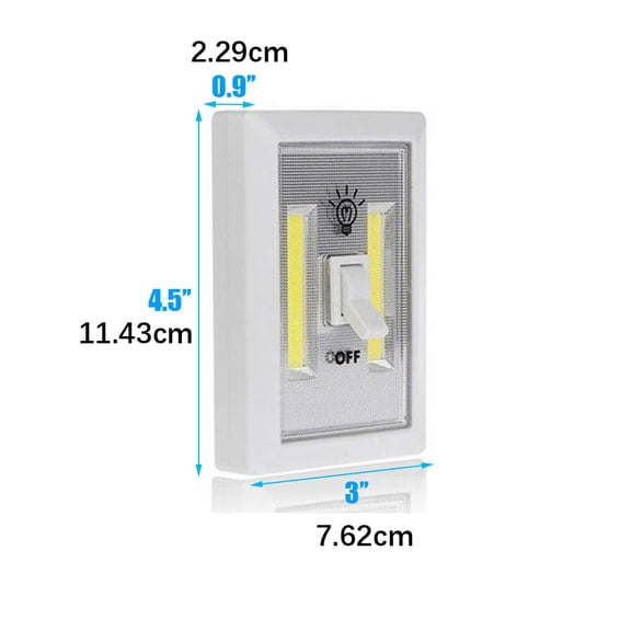 1PCS COB LED Cordless Lamp Switch LED Wall Night Light On/Off Hallway Kitchen Cabinet Emergency Lamp TAPDRA Spare Part