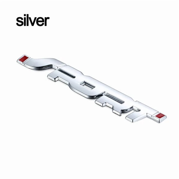 1PCS Car Accessories Sticker Styling Metal 3D Chrome Black Car Trunk Racing Sport Word Letter Logo Emblem Badge Decal Sticker