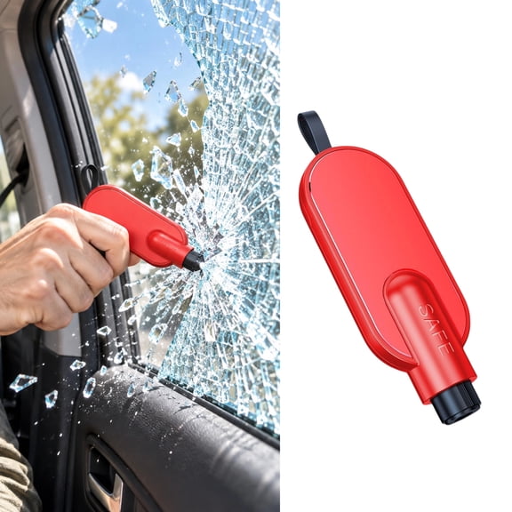1PCS Car Escape Tool, Car Emergency Escape Tool, Underwater Function Window Breaker & Hidden Seatbelt Cutter, Vehicle Crash Rescue Safety Hammer, Automotive Life Saving Tool