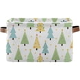 thumbnail image 1 of 1PCS Cartoon Christmas Tree Large Collapsible Storage Bins,Canvas Fabric Foldable Storage Bins with Handles Open Home Storage Bins Boxes Toy Storage Basket Home Decor, 1 of 7