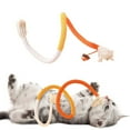 thumbnail image 1 of 1PCS Cat Chew Rope for Teeth - Cotton Durable Cat Chew Toys, Teeth Cleaning Interactive Cat Toy for Kittens Adult Cats Puppy Breeds Indoor Use,Cat Chew Stick Cat Teething Toys Red,27.5 Inch,Yellow, 1 of 9