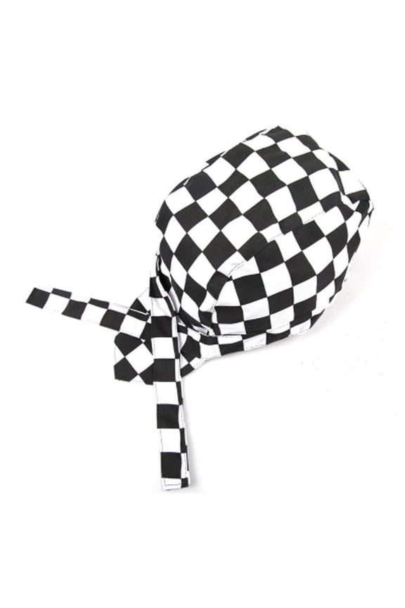 1PCS Chef Hats for Men, Kitchen Cooking Cap, Comfort Breathable Adjustable Food Service Hats for Men Kitchen Catering One Size Fit All(Black and White Checkered)