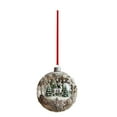 thumbnail image 1 of 1PCS Christmas Ball 2D Flat Acrylic Pendant Christmas Tree Decoration Hanging Balls for Holiday Wedding Party Decoration, 1 of 6