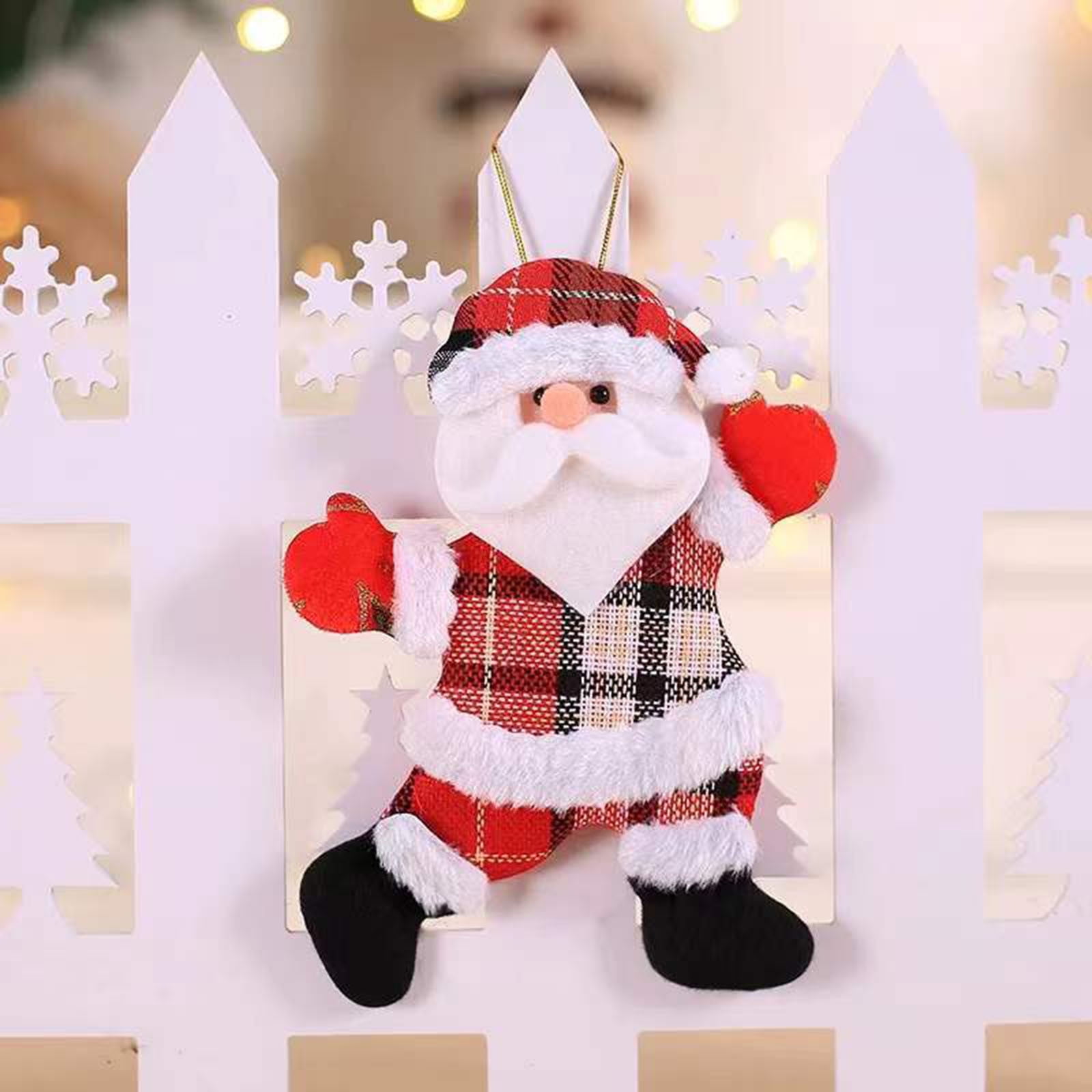 1PCS Christmas Classic Character Pendant Christmas Tree And Car