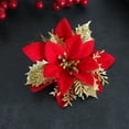 thumbnail image 1 of 1PCS Christmas Flowers Red Gold Blue Artificial Flower Heads 2023 Noel Home Tree Decorations Navidad Party DIY Wreath Supply, 1 of 6