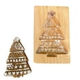 1PCS Christmas Tree Christmas Pressing Flower Molding Craft Decoration