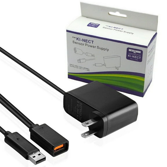 1PCS Console Sensor System USB Charger AC Power Supply Adapter Cable Replacement for XBOX (360 Console) for Kinect TAPDRA Spare Part
