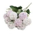 thumbnail image 1 of 1PCS Cream Hydrangea Artificial Flowers Bouquets,13.78" Purple Lifelike Silk Fake Hydrangea with Stems,Faux Floral Arrangements for Home Wedding Party Table Centerpieces Decoration,Real Touch Flowers, 1 of 7