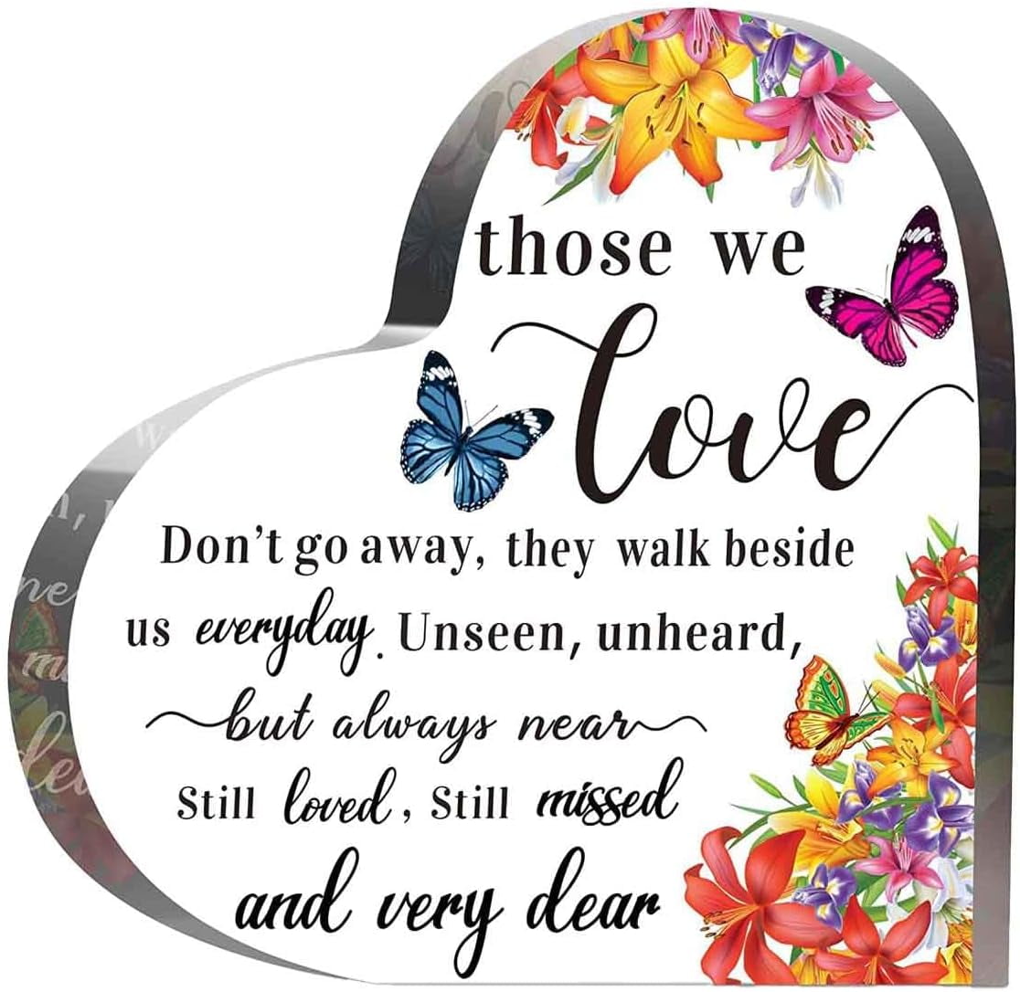1PCS Crystal Glass Heart Memorial Gift – Elegant bereavement keepsake ...