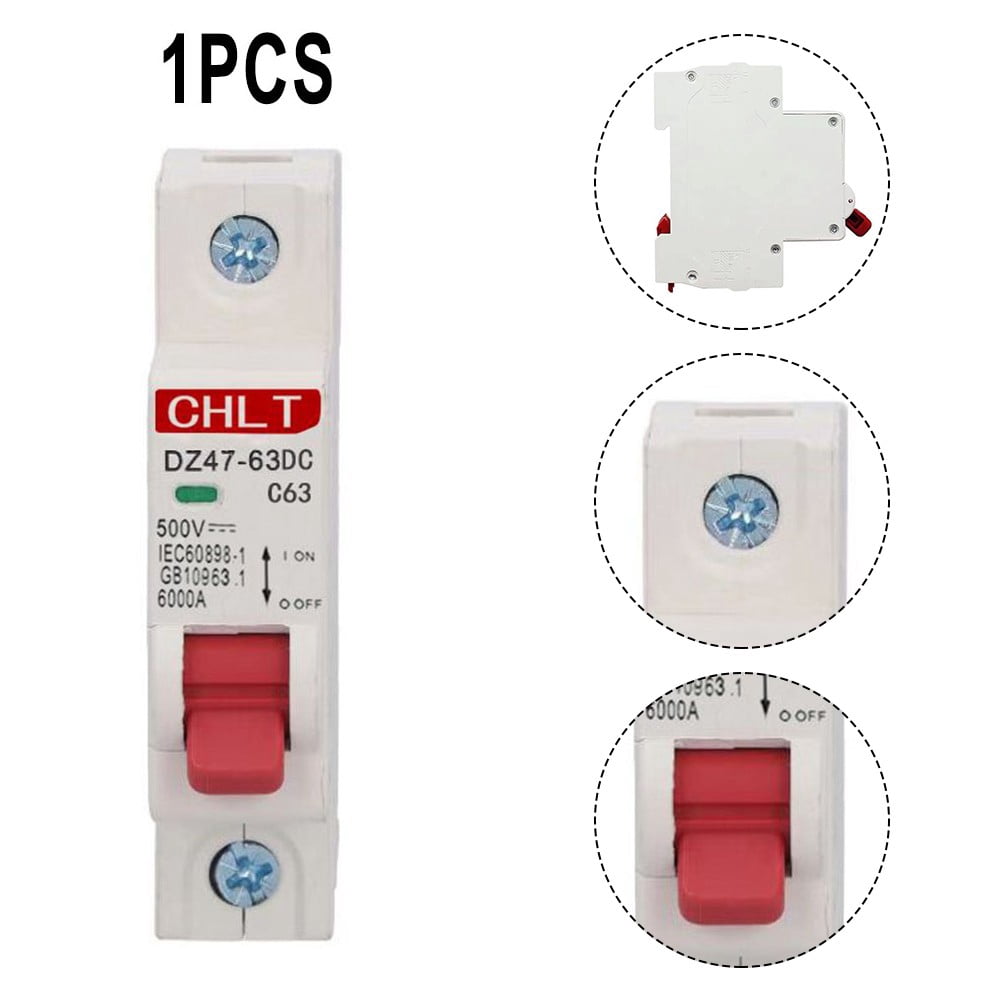 1PCS DC Circuit Breaker DC 500V Unipolar MCB Solar PV 10 16 20 32 40 63 Amp