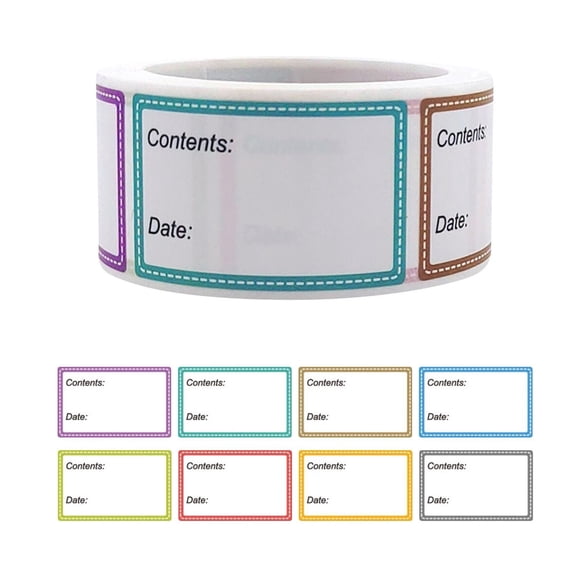 1PCS Date Labels, Self-Adhesive Stickers, Food Marker Tags, Blank Writable Removable Freezer Labels, Small Adhesive Sticker for Fridge Pantry Kitchen Food Storage Date Marking