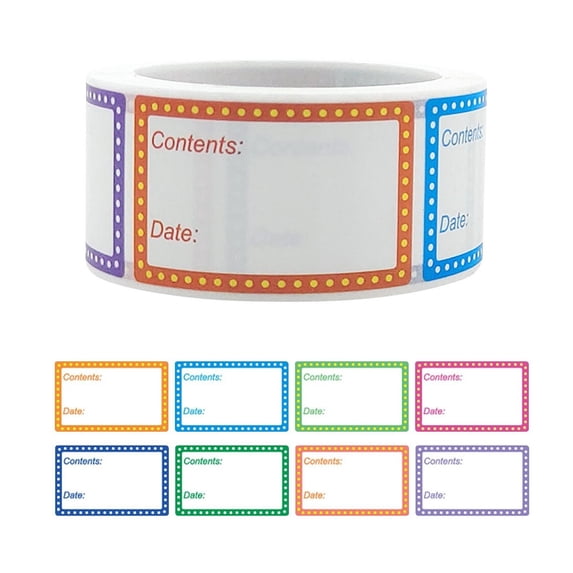 1PCS Date Labels, Self-Adhesive Stickers, Food Marker Tags, Blank Writable Removable Freezer Labels, Small Adhesive Sticker for Fridge Pantry Kitchen Food Storage Date Marking