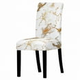 thumbnail image 1 of 1PCS Dining Room Chair Covers, Stretch Kitchen Chair Slipcovers Removable Washable Marble Parsons Chair Covers Protector for Dining Room, Hotel, Ceremony, Wedding, Party, 1 of 2