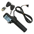 thumbnail image 1 of 1PCS E Bike Throttle Control Handle LCD Display with 170cm Cable and Keys, 1 of 8