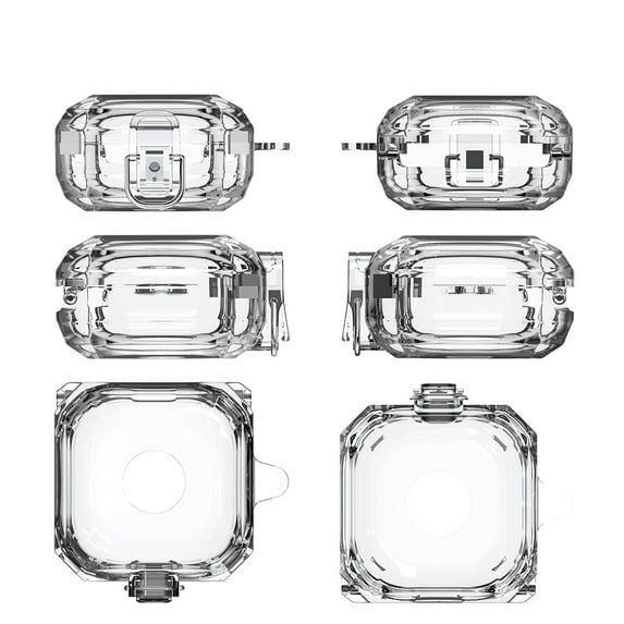 1PCS Earbuds Case Cover Compatible for Samsung Galaxy Buds Live/Pro/2, Earphone Cases Headphone Shell Sleeve Transparent Ear Buds Box Bluetooth Headset Carrying Storage Bag(Case Only)