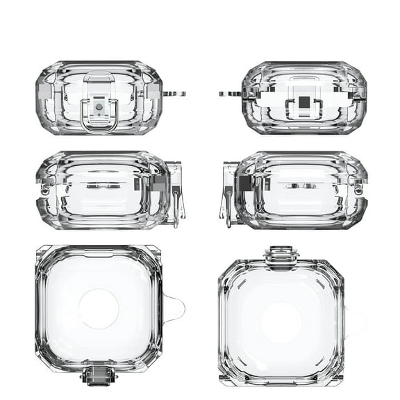 1PCS Earbuds Case Cover Compatible for Samsung Galaxy Buds Live/Pro/2, Earphone Cases Headphone Shell Sleeve Transparent Ear Buds Box Bluetooth Headset Carrying Storage Bag(Case Only)