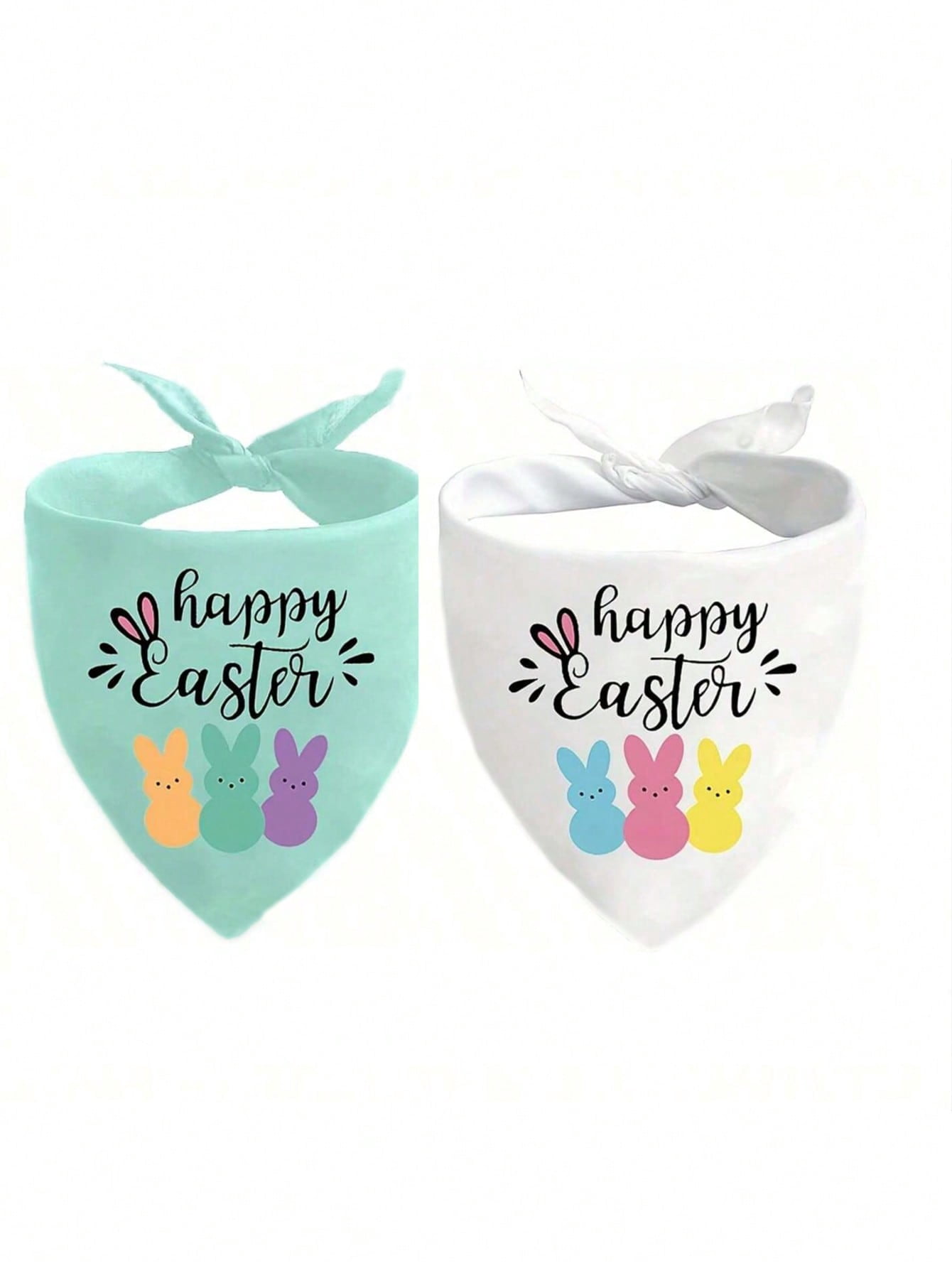 1PCS Easter Dog Bandana Happy Easter Pet Scarf With Rabbit And Easter ...