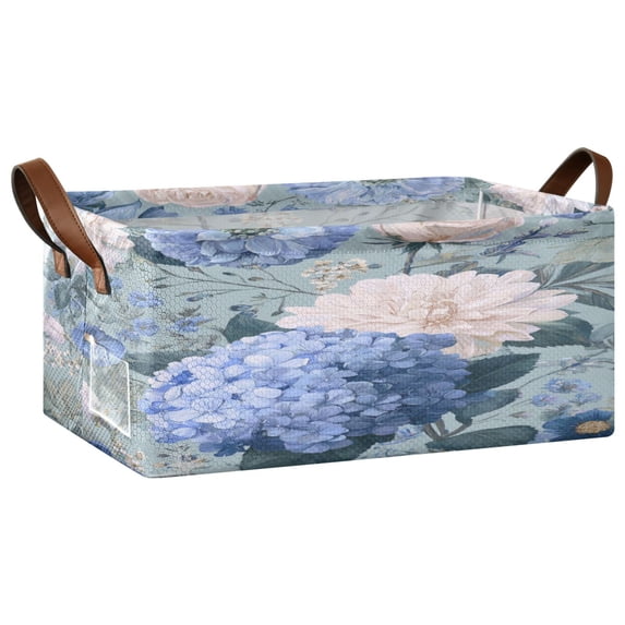 1PCS Fabric Storage Baskets with Iron Frame Foldable Storage Bins with ...