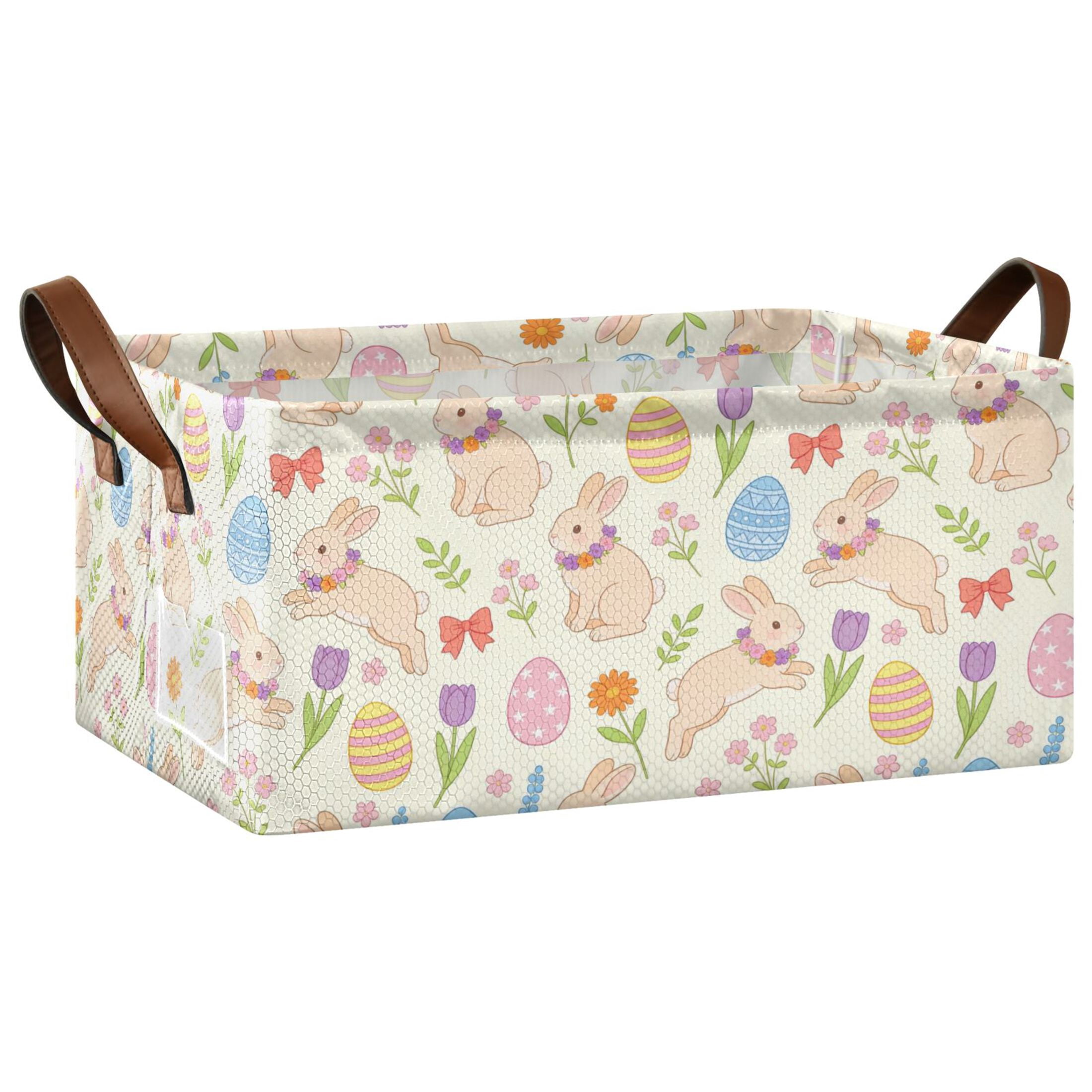 1PCS Fabric Storage Baskets with Iron Frame Foldable Storage Bins with ...