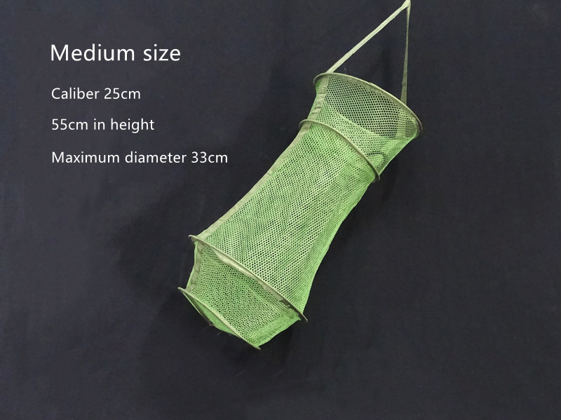 1PCS Foldable Nylon Fishing Net Catch Crab Fish Crawdad Shrimp Minnow