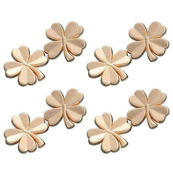 1PCS Four Leaf Clover Tightener Adjustable Waist Buckle For Jeans, No Sewing Required Button Adjuster For Pants And Skirts Waist