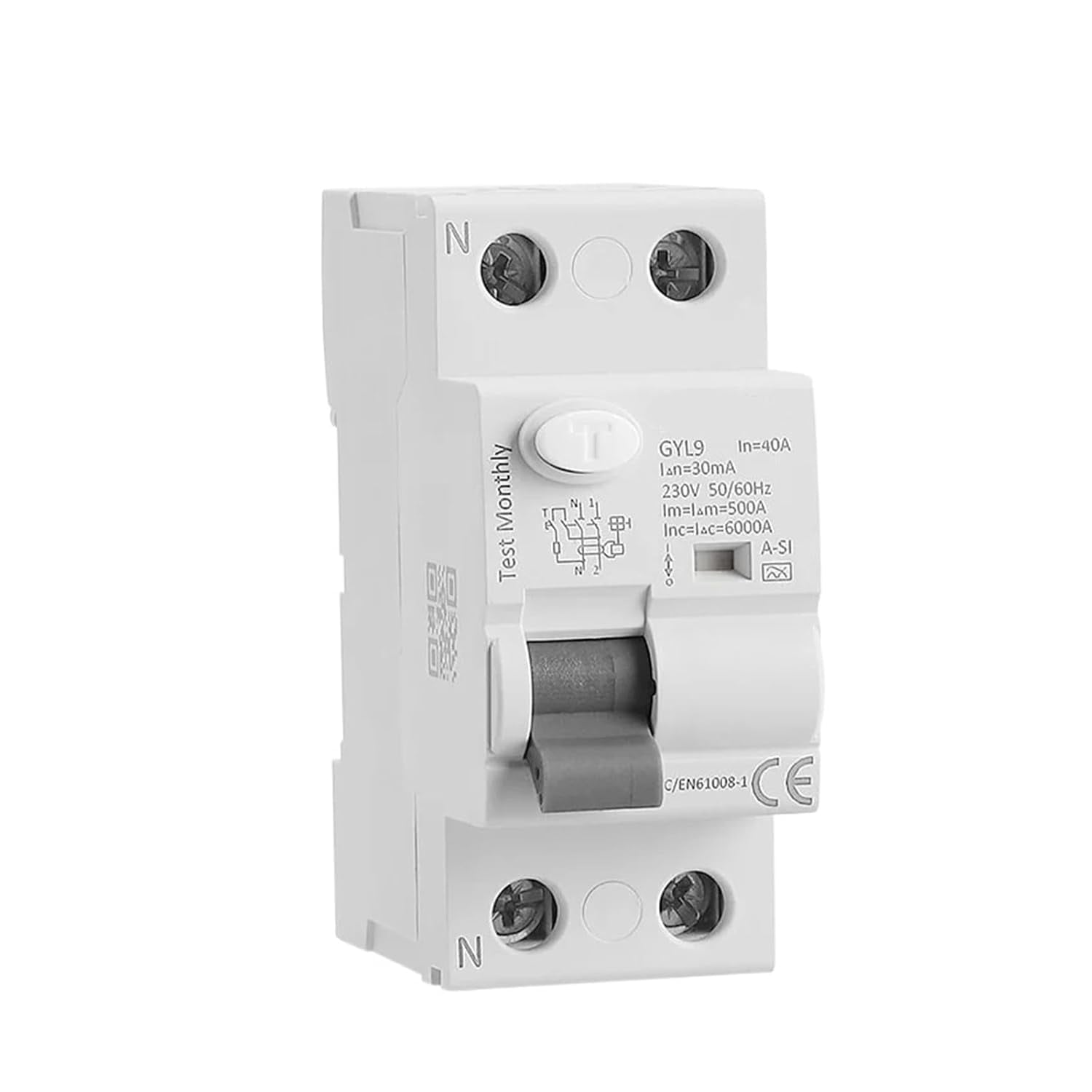 1PCS GYL9 A-SI Type delay RCD RCCB ELCB electromagnetic Circuit Breaker ...