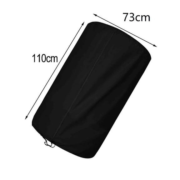 1PCS Garden 4 Tires Stacked Dust Cover Black Silver 420D 82CM*120CM 73CM*110CM