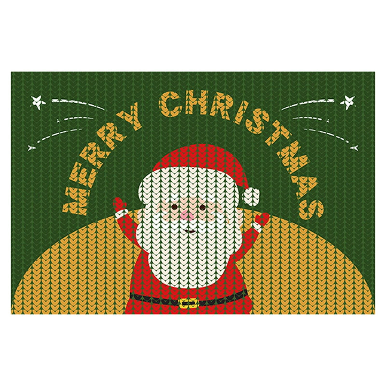 1PCS Gift Of Christmas Door Mat Door Mathorror Surrounding Doormat Home