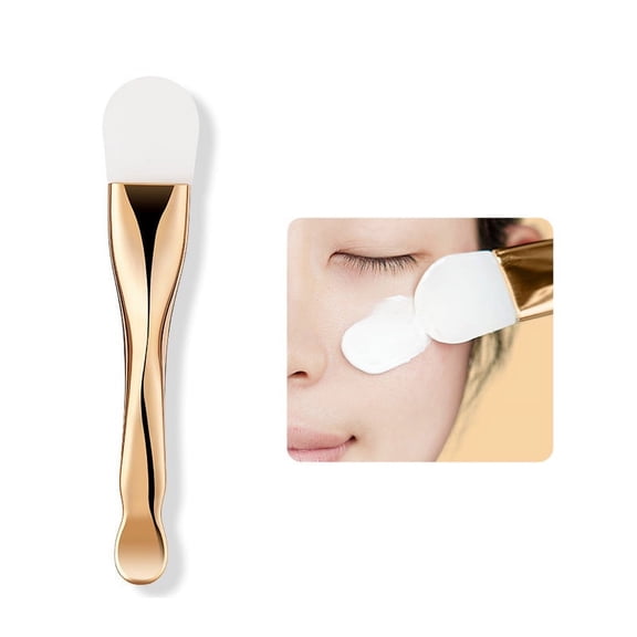 1PCS Gold Little Waist Silicone Mask Brush Clean & Hygienic Double-ended Applicator Cleansing Face Mud Mask Facial Specialized Beauty Tools