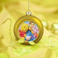 1PCS Goldenstyle Cartoon Disney Winnie The Pooh Anime Christmas Ball 2