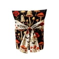 thumbnail image 1 of Vintage Spooky Mushroom Ghost Print Chair Cover, Decorative Bow Halloween Chair Protector for Dining Chair Decor, Halloween Party Dining Chair Ornament, 1 of 7