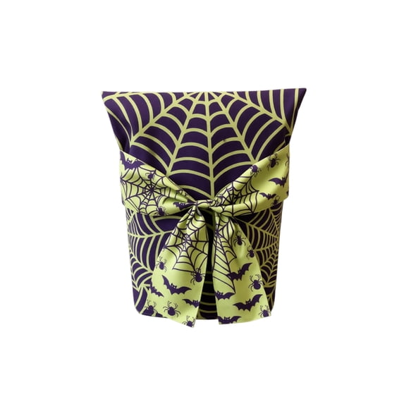 1PCS Halloween Chair Cover, Elastic Stretch Ghost & Jack-o'-lantern Print Chair Protector, Chair Slipcover for Indoor Dinner Table Decor