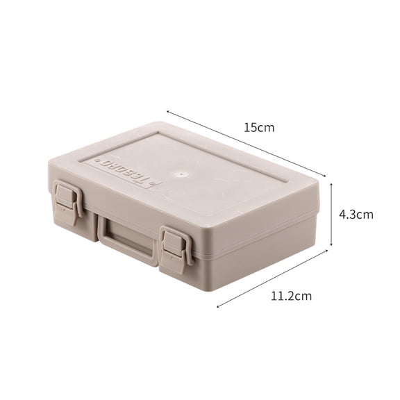 1PCS Hardware & Parts Organizers Versatile and Durable Storage Toolbox, Suitcase Style Off white
