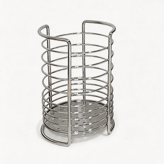 1PCS Hollow Out Iron Chopstick Holder, Cutlery Drain Rack, Breathable Kitchen Tabletop Utensil Drying Storage Organizer for Home Kitchen Use