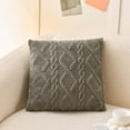 thumbnail image 1 of 1PCS Home Decoration Throw Pillow Covers with Pillow Inserts, Soft Comfortable Pillowcases with Pillow Cores for Living Room Bedroom Decor 15.74x15.74in Gray, 1 of 8