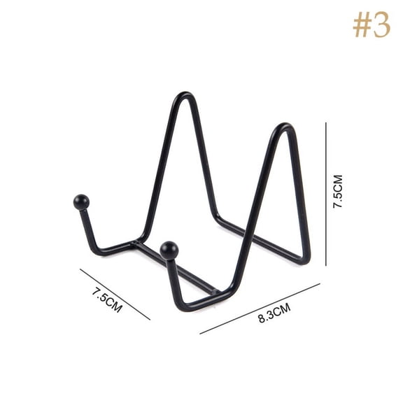 1PCS Iron Art Magazine Display Stand Dish Rack Plate Bowl Picture Frame Photo Book Pedestal Holder Home Decoration Storage Ornaments Plate Dish Tabletop Art