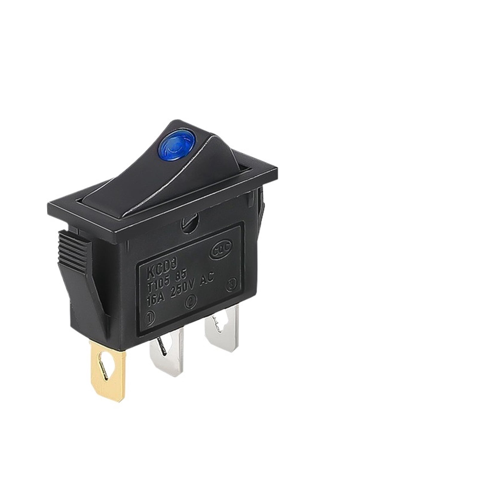 1PCS KCD3 Rocker Switch ON-OFF ON-OFF-ON 2 Position 3Pins Electrical equipment With Light Power Switch 16A 250V / 20A 125V AC