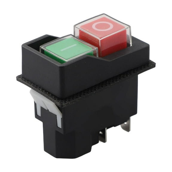 1PCS KJD17 Electromagnetic Pushbutton Switch 4Pin 120V/220V 16A for Garden Tools