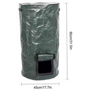 1PCS Kitchen Garden Yard Organic Waste Composting Bag - Reusable Environmental PE Cloth Bag, Lawn Yard Waste Bag Composting Bin