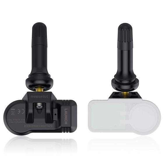 1PCS LAUNCH TPMS Sensor, 2 in 1 Dual Frequency 315Mhz & 433Mhz Universal Programmable OEM TPMS RF-Sensor, Fit for Tire Pressure Monitoring System, Unlimited Programmability Press in 1 Sensor, Rubber
