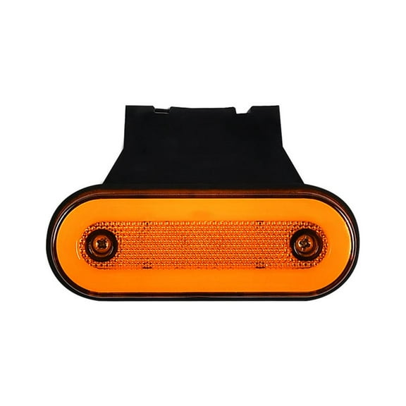 1PCS LED Amber Orange Side Marker Lights Indicator with Truck Bracket P9R2