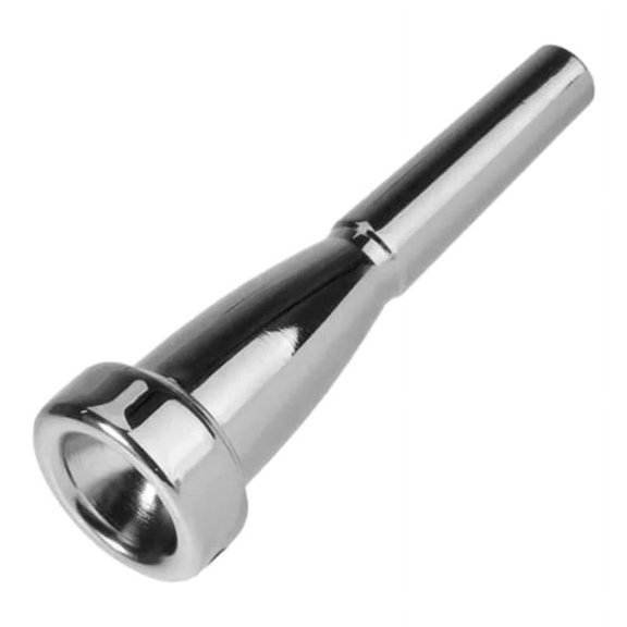 1PCS Lead Trumpet Mouthpiece, Boquilla Para Trompeta Replacement for Musical Instrument Accessory Copper Material, Brass Silver Gold Plated 3C/5C/7C (3C, Silver)