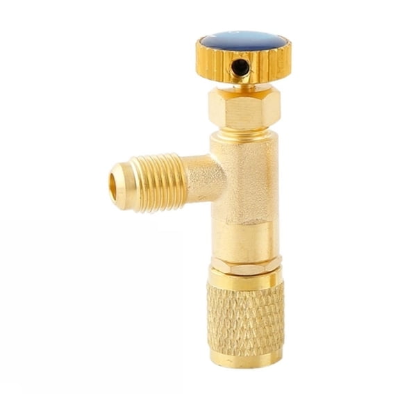 1PCS Liquid Safety Valve R22 R410A Air Conditioning Refrigerant Safety Adapter Air Conditioning Repair And Fluoride(1pcs) ,Stable Performance