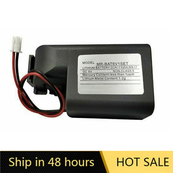 1PCS MR-BAT6V1SET 6V 1800mAh 2CR17335A WK17 PLC Lithium Battery for M80 Driver System US STOCK