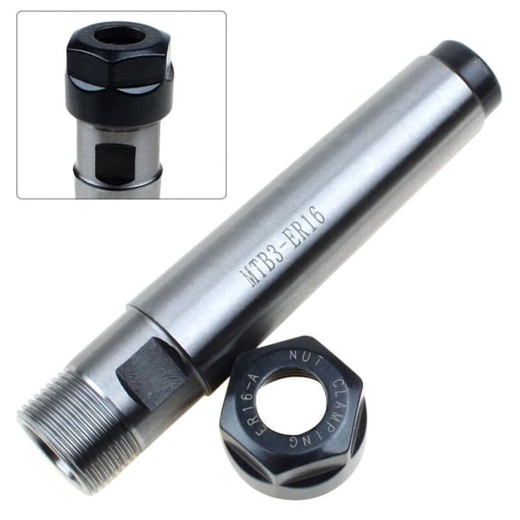 1PCS MT3 ER16 Collet Morse Taper Tool Holder Collet Chuck Holder