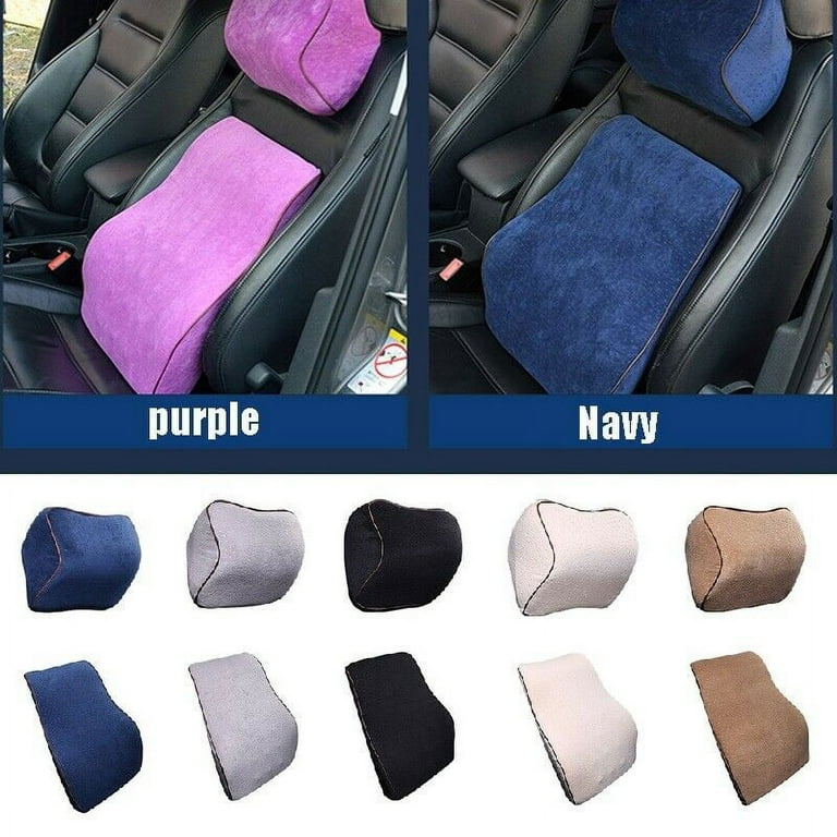 Lumbar Support Car Seat Cushion Back Pillow Car Neck Pillow Memory