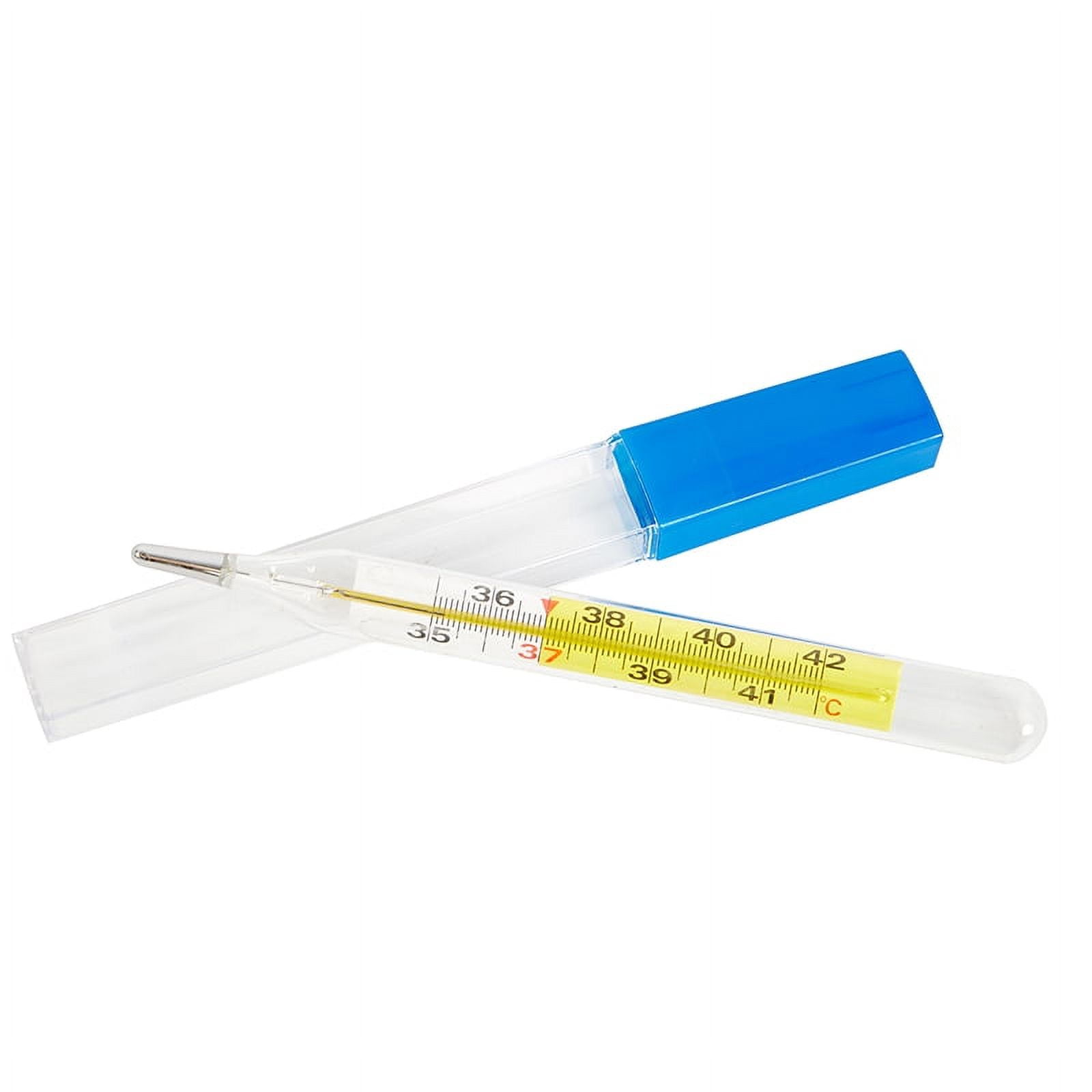 1PCS Mercury Glass Thermometer Large Screen Clinical Temperature For