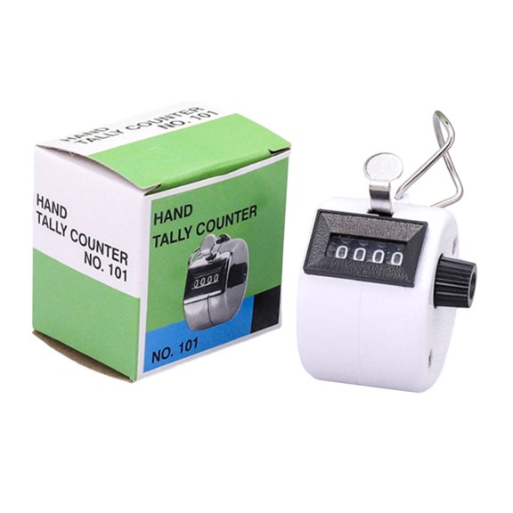1PCS Metal Tally Counter Clicker Counter Handheld Counter, Manual Mechanical 4-Digit Number Click Counter, One Hand Counter Clicker Digital Counting for Coaching Knitting People Lap Fishing
